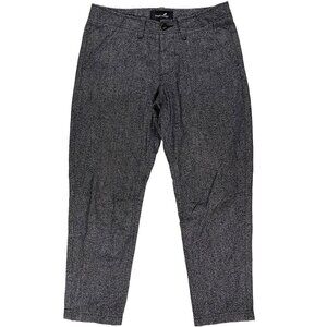 Wings + Horns Button Fly Knit Tapered Fit Gray Cropped Trousers men's size 30x25